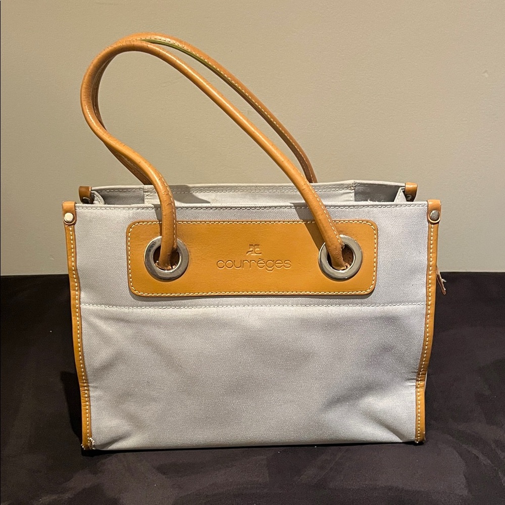 Courreges Gray and Tan Women's Bag